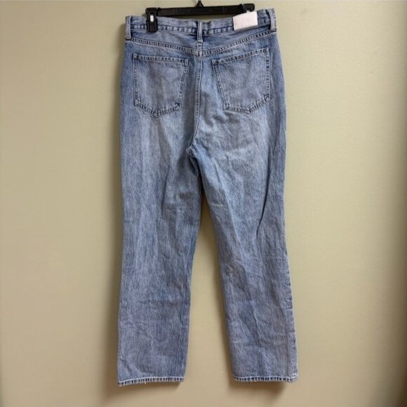 Pistola Womens Cassie Super High Rise Straight Jeans Distressed Size 31 Button - Picture 4 of 13
